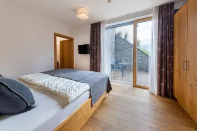 Ein Bett oder Betten in einem Zimmer der Unterkunft Am Sonnenhang Top 4