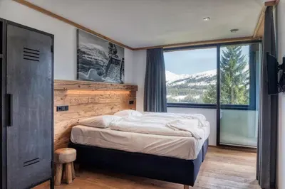 Ein Bett oder Betten in einem Zimmer der Unterkunft Edelweisshaus Top 1