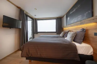 Ein Bett oder Betten in einem Zimmer der Unterkunft Edelweisshaus Top 2