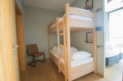 Ein Bett oder Betten in einem Zimmer der Unterkunft Edelweisshaus Top 7
