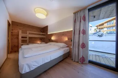 Ein Bett oder Betten in einem Zimmer der Unterkunft Edelweisshaus Top 9
