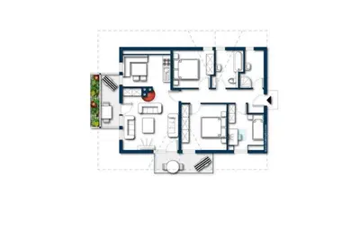 Grundriss der Unterkunft Königsblick Top 4