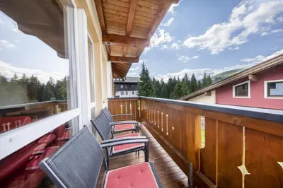 Ein Balkon oder eine Terrasse in der Unterkunft Königsblick Top 6