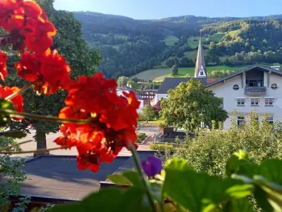 Ein allgemeiner Bergblick oder ein Berglick von der Ferienwohnung aus