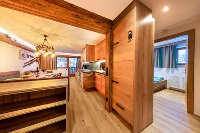 Ein Bett oder Betten in einem Zimmer der Unterkunft Haus Wildkarblick Top 4