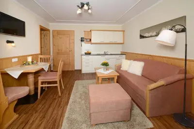 Ein Sitzbereich in der Unterkunft Landhaus Zita