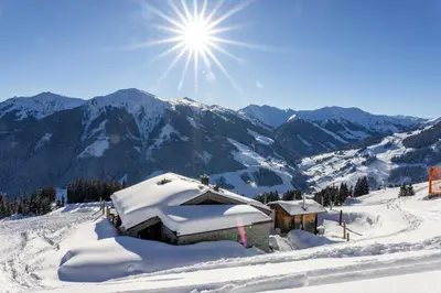 Naturlandschaft in der Nähe des Chalets