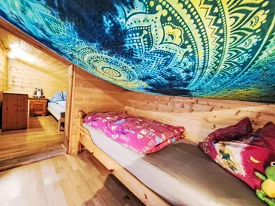 Ein Bett oder Betten in einem Zimmer der Unterkunft Holiday Home zur schönen Aussicht by Interhome
