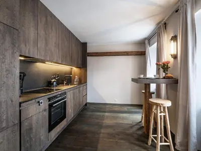 Küche/Küchenzeile in der Unterkunft Consti modernes Appartement mit 2 Schlafzimmern - by NV-Appartements