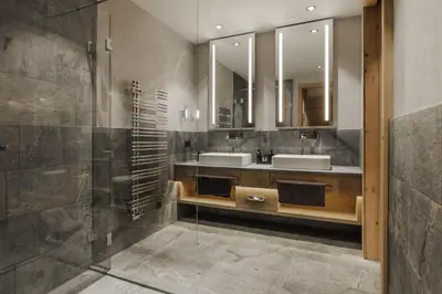 Ein Badezimmer in der Unterkunft Sportresidenz Zillertal - 4 Sterne Superior