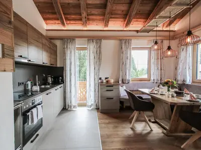 Küche/Küchenzeile in der Unterkunft Steger 2 Comfortable holiday residence