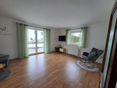 Ein Sitzbereich in der Unterkunft Ferienwohnung Kaisertraum