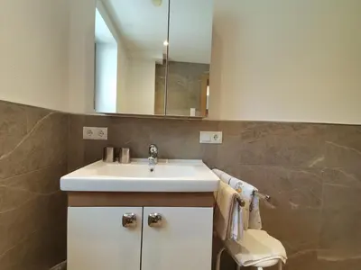 Ein Badezimmer in der Unterkunft Haus Gruber