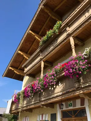 Ein Balkon oder eine Terrasse in der Unterkunft Familien Ferienwohnung Foidlbauer