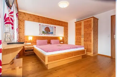 Ein Bett oder Betten in einem Zimmer der Unterkunft Seetalhof