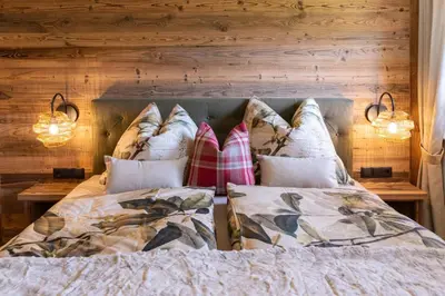 Ein Bett oder Betten in einem Zimmer der Unterkunft Appartement Auszeit