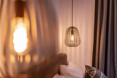 Ein Bett oder Betten in einem Zimmer der Unterkunft Appartement's Maroslhof