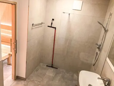 Ein Badezimmer in der Unterkunft Haus Johanna