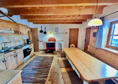 Küche/Küchenzeile in der Unterkunft Lochner Alm