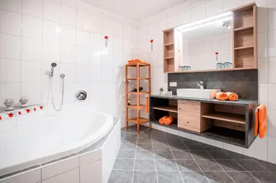 Ein Badezimmer in der Unterkunft Ibex Apart