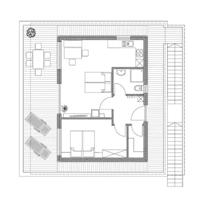 Grundriss der Unterkunft Apartment Zirbenzapfen