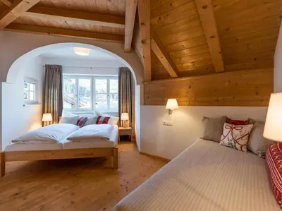 Ein Bett oder Betten in einem Zimmer der Unterkunft Alpen Glück Schlössl Unterm Rain