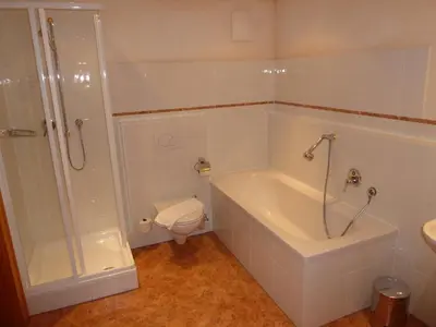 Ein Badezimmer in der Unterkunft Alpen Glück Schlössl Unterm Rain