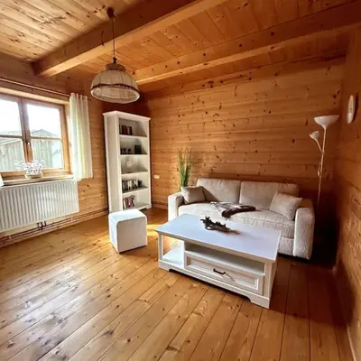 Ein Sitzbereich in der Unterkunft Ferienwohnung Luchtmaurer Auszeit