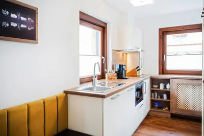 Küche/Küchenzeile in der Unterkunft Anna Apartments
