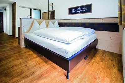 Ein Bett oder Betten in einem Zimmer der Unterkunft Anna Apartments