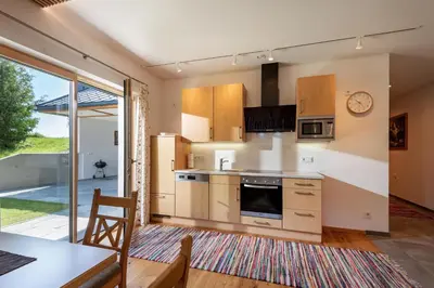 Küche/Küchenzeile in der Unterkunft Appartement Alpenfieber