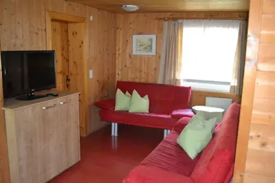 Ein Sitzbereich in der Unterkunft Apartment Renate