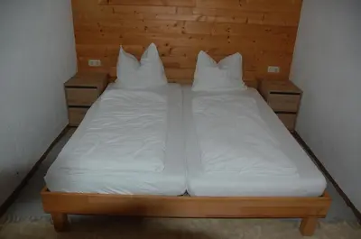 Ein Bett oder Betten in einem Zimmer der Unterkunft Haus hart im Zillertal appartement