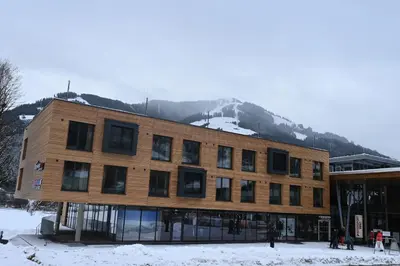 Ein allgemeiner Bergblick oder ein Berglick von der Ferienwohnung aus