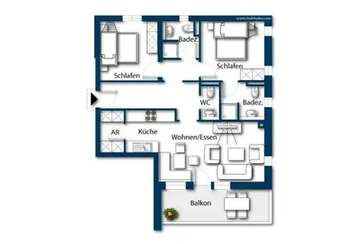 Grundriss der Unterkunft Alpen Resort Saalbach D4