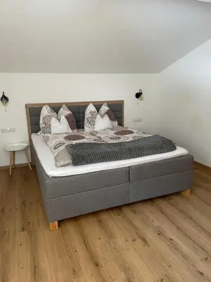 Ein Bett oder Betten in einem Zimmer der Unterkunft Haus Pfister