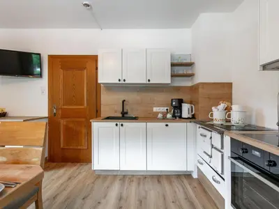 Küche/Küchenzeile in der Unterkunft Appartements Zellner