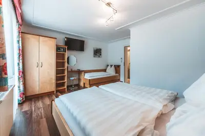 Ein Bett oder Betten in einem Zimmer der Unterkunft Ferienwohnung Seighäusl