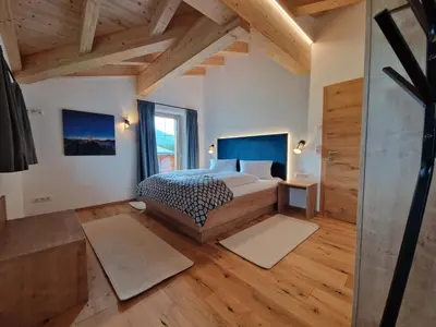 Ein Bett oder Betten in einem Zimmer der Unterkunft Ferienhof Adl-Au
