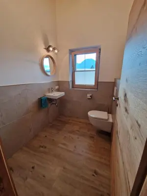 Ein Badezimmer in der Unterkunft Ferienhof Adl-Au