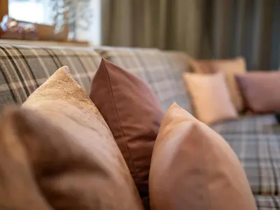 Ein Sitzbereich in der Unterkunft Chalet Alexandra
