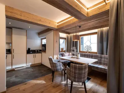 Ein Sitzbereich in der Unterkunft Chalet Alexandra