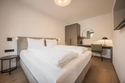 Ein Bett oder Betten in einem Zimmer der Unterkunft Gipfelglueck Classic