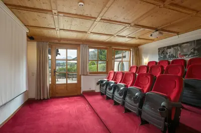 Ein Sitzbereich in der Unterkunft Weinberghof
