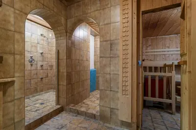 Ein Badezimmer in der Unterkunft Weinberghof