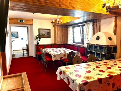 Ein Sitzbereich in der Unterkunft Weinberghof