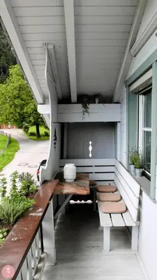 Ein Balkon oder eine Terrasse in der Unterkunft Ferienwohnung Rosa