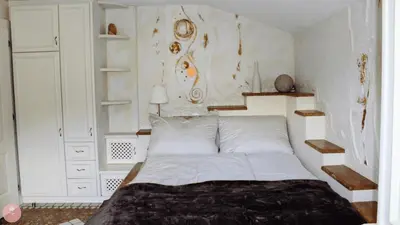 Ein Bett oder Betten in einem Zimmer der Unterkunft Ferienwohnung Rosa