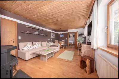 Ein Sitzbereich in der Unterkunft Appartement Kimm Eicha