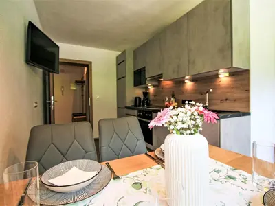 Küche/Küchenzeile in der Unterkunft Apartment Rumer Blick by Interhome
